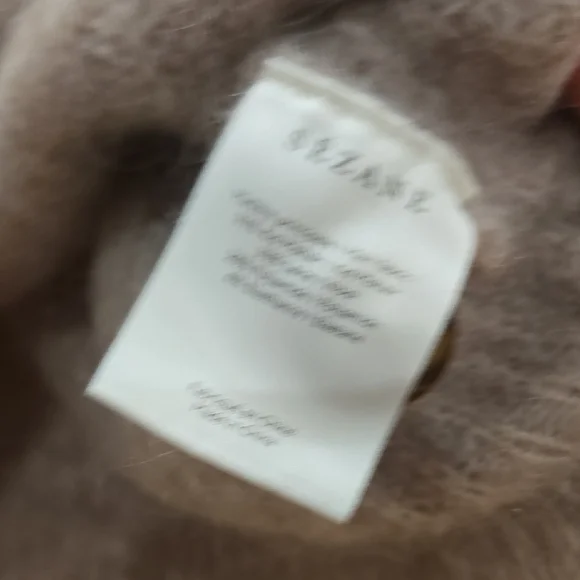 Sezane Micky Heather Neutral Cowl Neck Sweater, XS, EUC, Quiet Luxury Chic - Picture 6 of 10